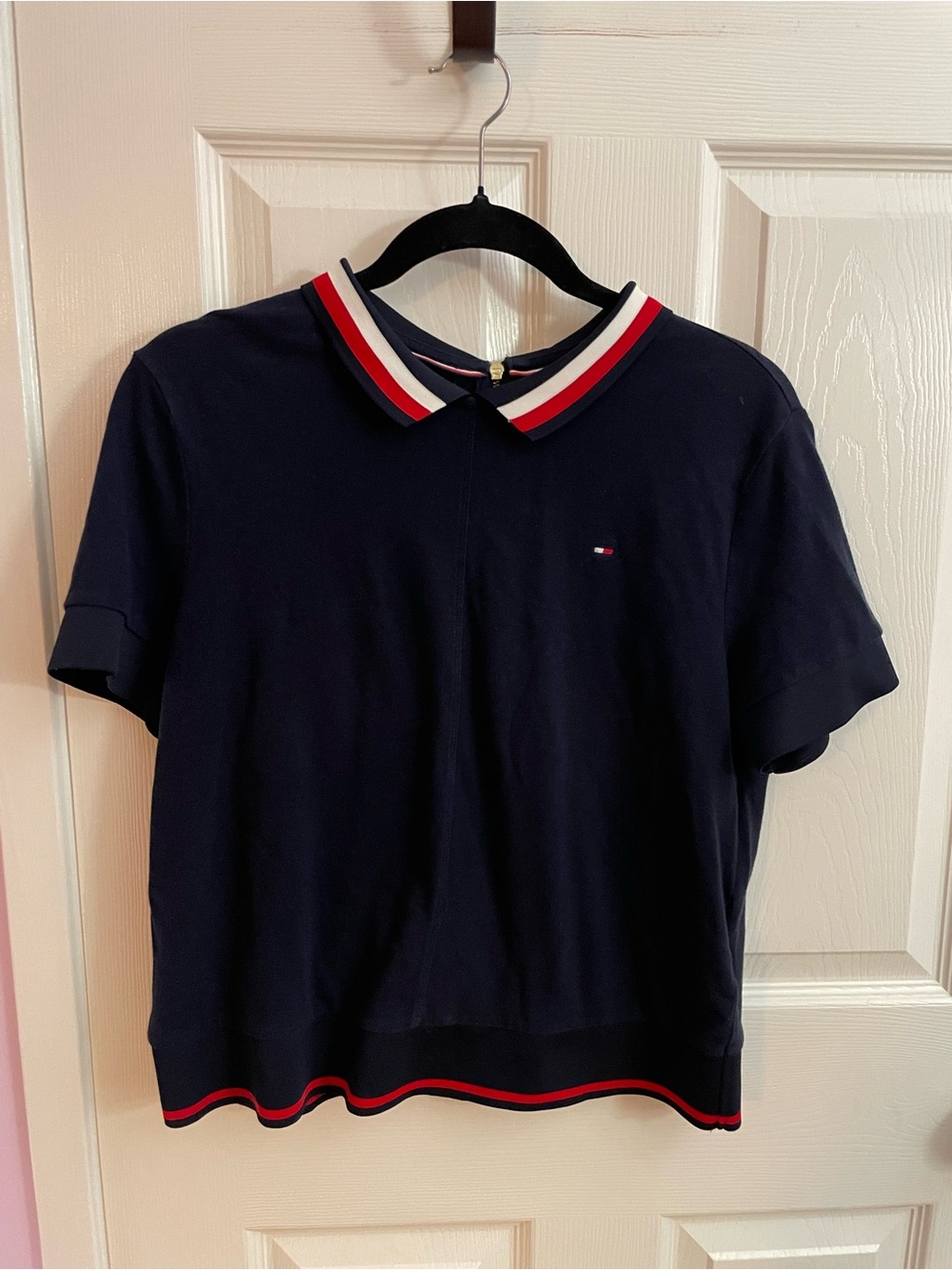 Tommy Hilfiger Navy Red White Zip-Up Jacket